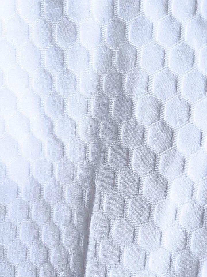 Honeycomb Ankle Pant - White - UP1 - Pizazz BoutiqueUp!
