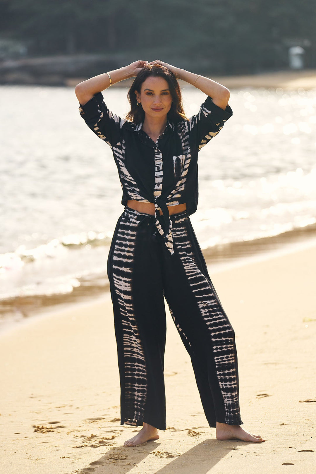 Illusion Tie Front Top - CB19 - Pizazz BoutiqueCarbon The Label