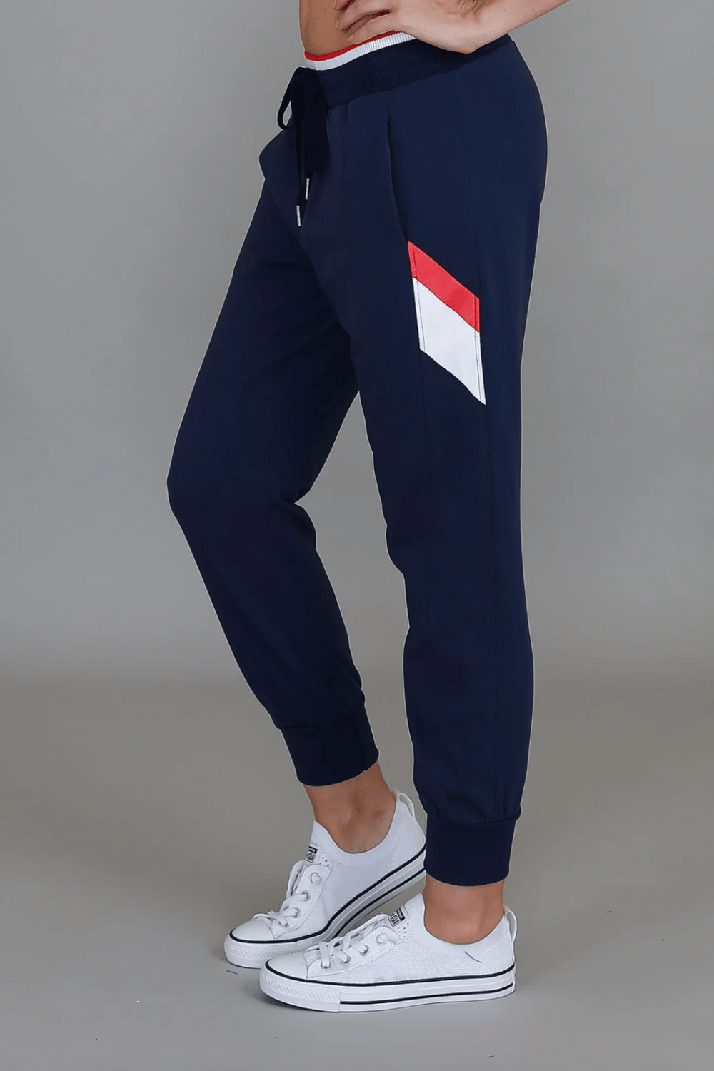 Jorja 3S Banded Sweatpants - Navy - RD7 - Pizazz Boutique3RD STORY