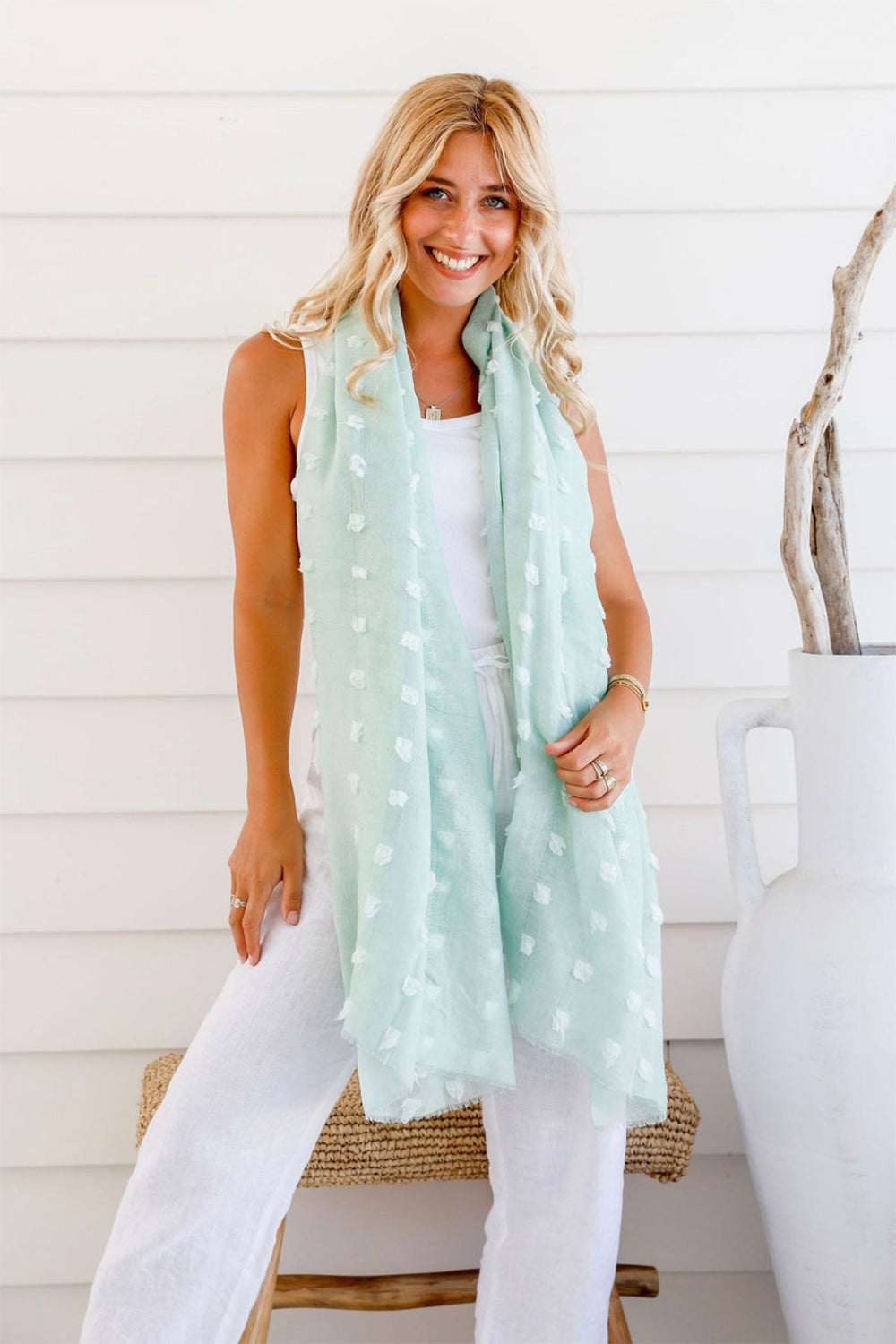 Kennedy Scarf - Mint - FR7 - Pizazz BoutiqueFree Spirit