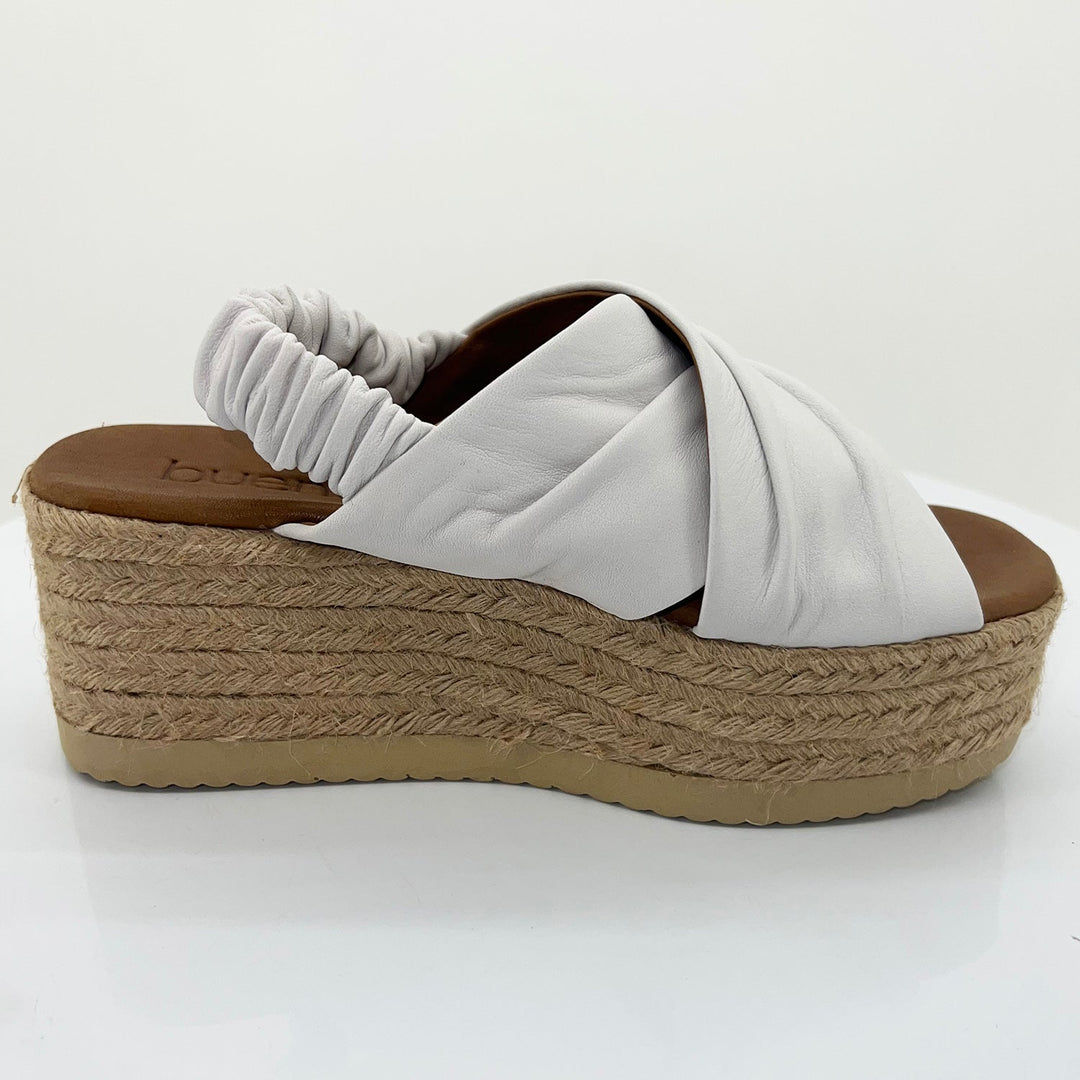 Kenya Espadrille - White - BN24 - Pizazz BoutiqueBueno