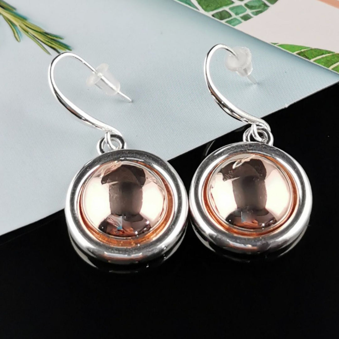 Knox Earring - Rose Gold & Silver - SJ4 - Pizazz BoutiqueSpice Up