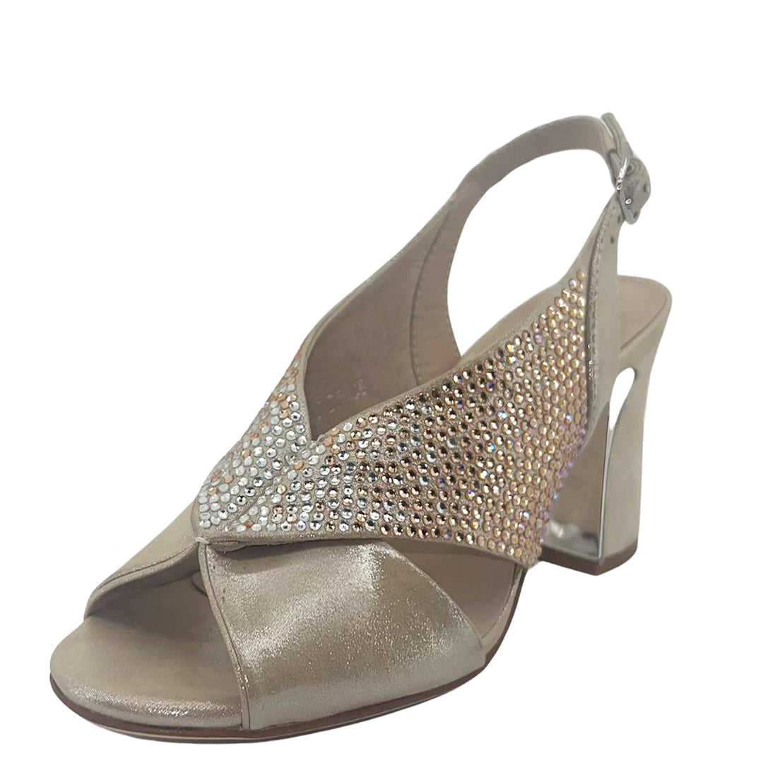 Konduct Heel - Nude Shimmer - DJ18 - Pizazz BoutiqueDjango & Juliette