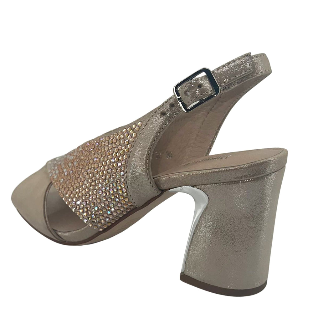 Konduct Heel - Nude Shimmer - DJ18 - Pizazz BoutiqueDjango & Juliette