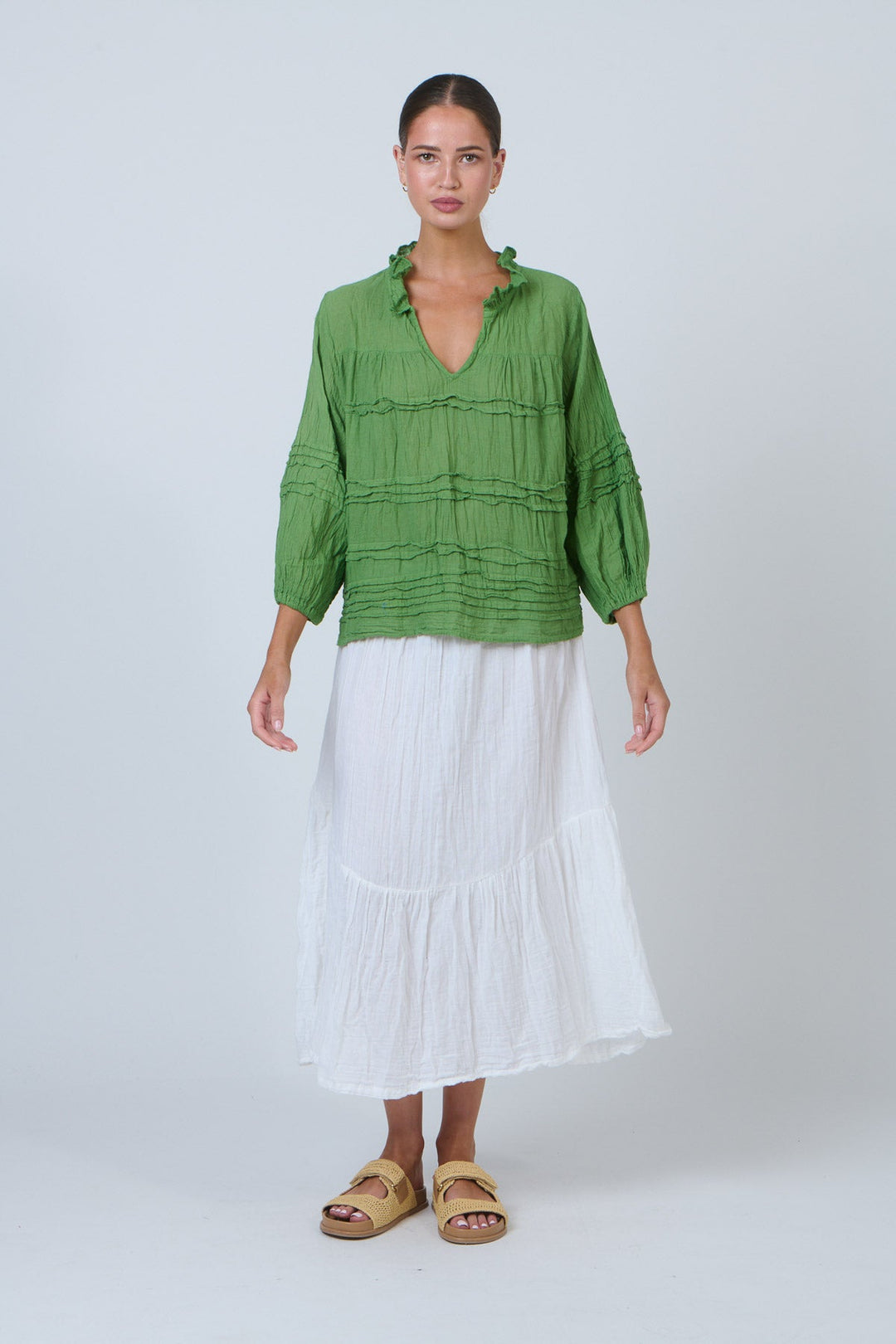 Kyra Top - Meadow - N29 - Pizazz BoutiqueNamastai