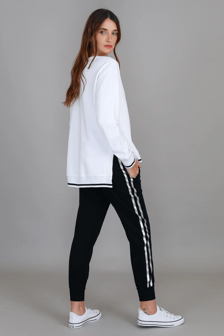 Lanna 3S Logo Sweater - White - RD10 - Pizazz Boutique3RD STORY