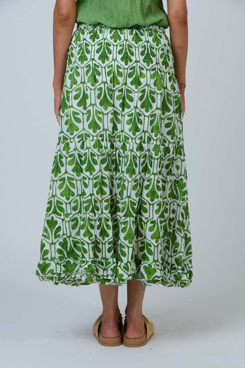 Lara Midi Skirt - Oak Meadow - N27 - Pizazz BoutiqueNamastai