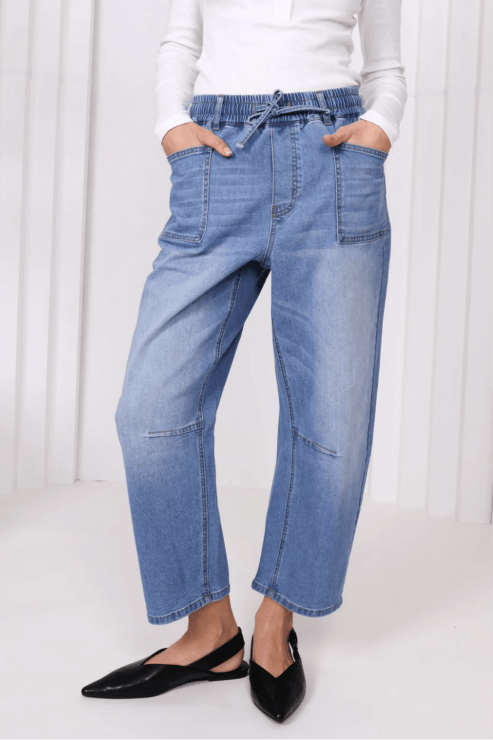 Leo Barrel Jeans - Blue Wash - MC2 - Pizazz BoutiqueMonaco Jeans