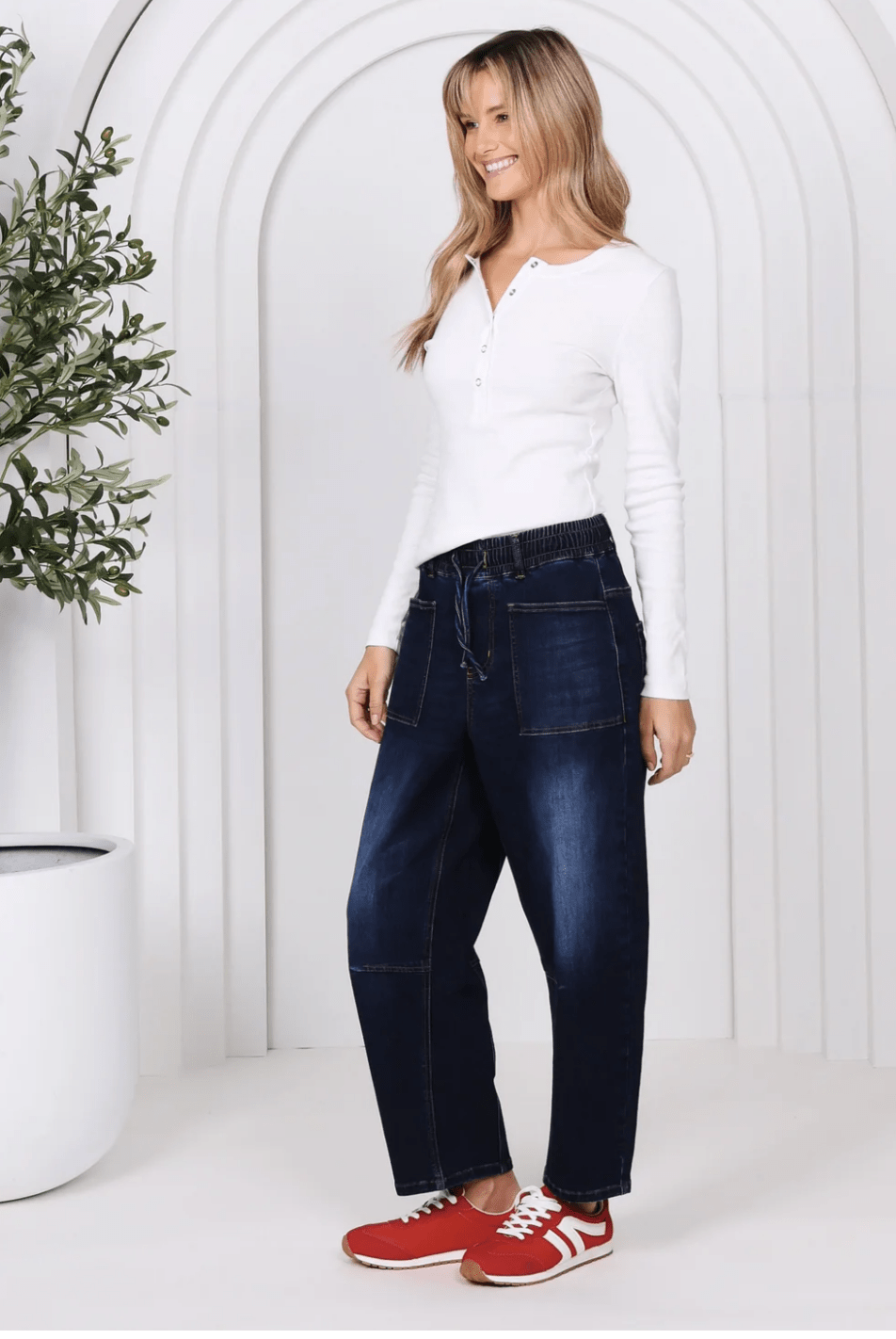 Leo Barrel Jeans - Ink - MC2 - Pizazz BoutiqueMonaco Jeans