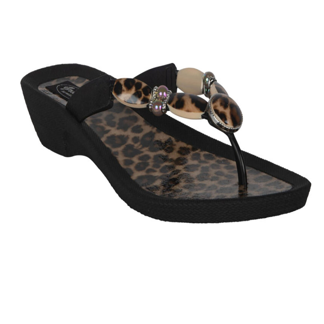 Leopard Thong - Black - GC3 - Pizazz BoutiqueGrandco