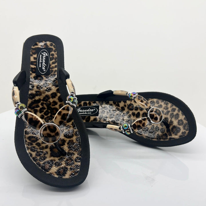 Leopard Thong - Black - GC3 - Pizazz BoutiqueGrandco