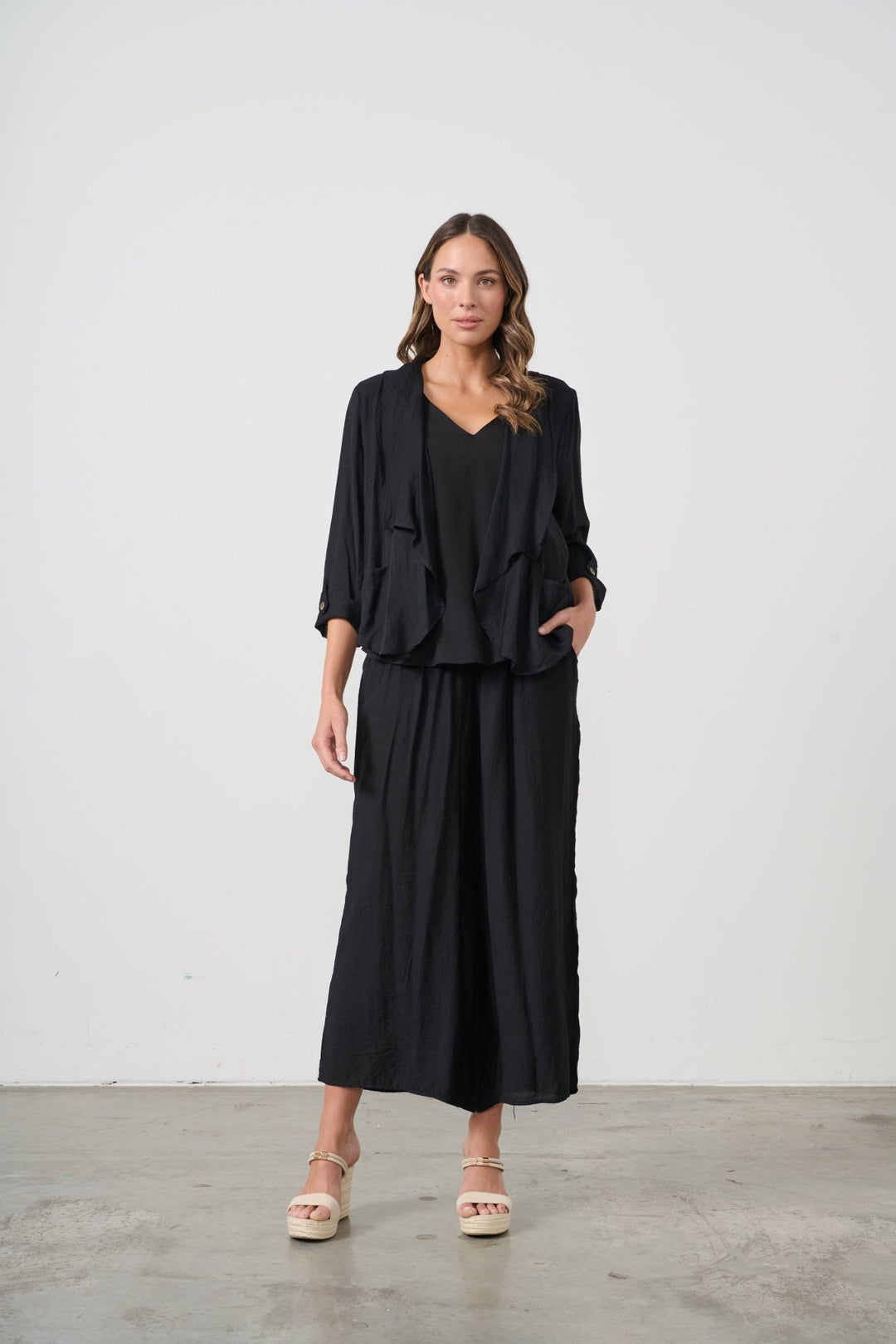 Lightweight Swing Jacket - Black - CJ6 - Pizazz BoutiqueCaju