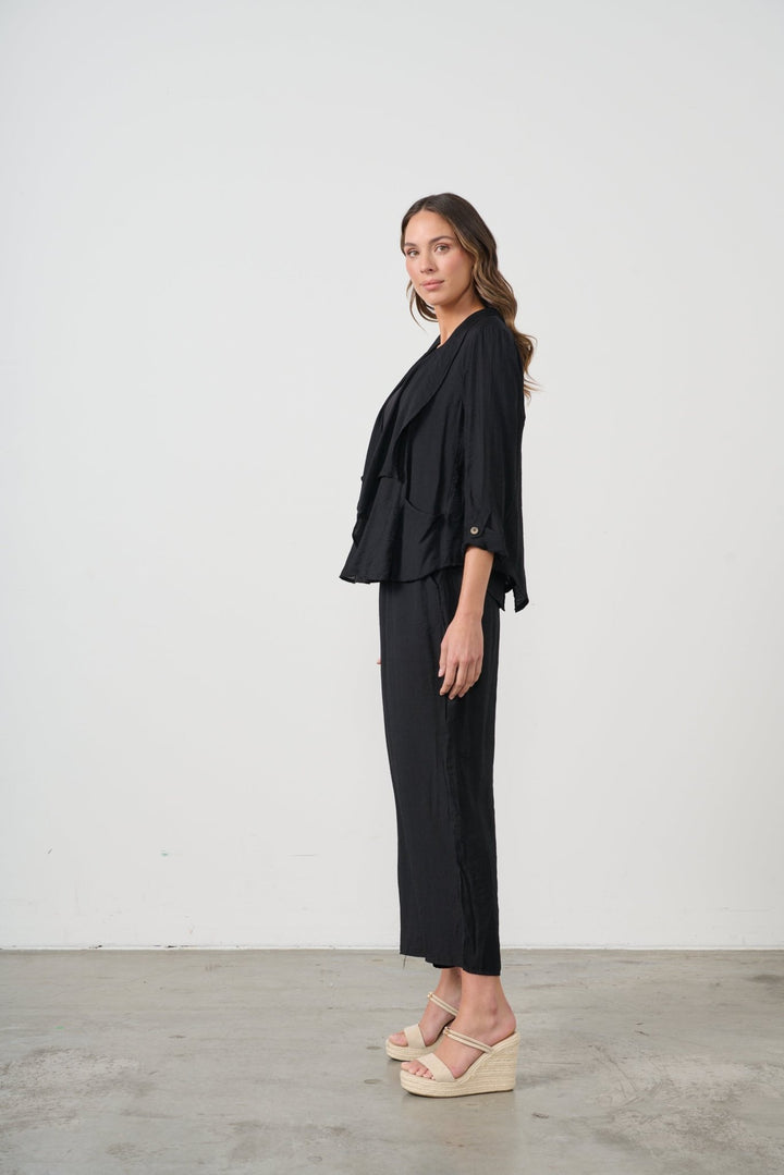 Lightweight Swing Jacket - Black - CJ6 - Pizazz BoutiqueCaju