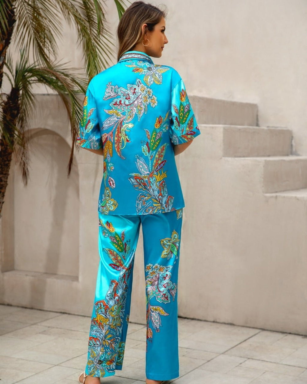 Liliana Pant Set - Aqua - MF4 - Pizazz BoutiqueMutig
