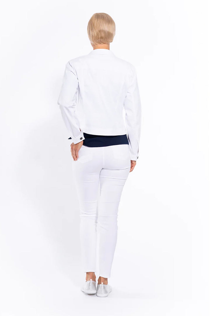 Linda Pull On Pant - White - CL10 - Pizazz BoutiqueCafe Latte