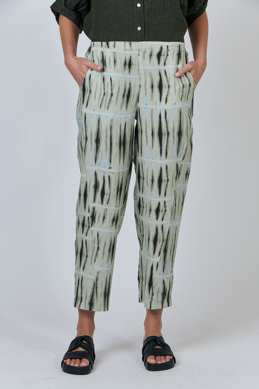 Lola Linen Pant - Exposure - OJ11 - Pizazz BoutiqueNaturals By O & J