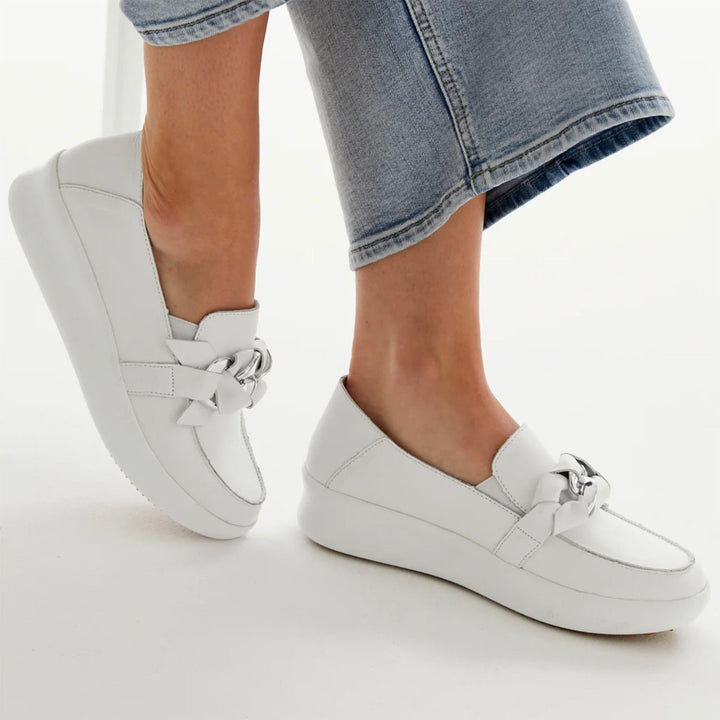 Mafia Loafer - White - AE21 - Pizazz BoutiqueAlfie & Evie