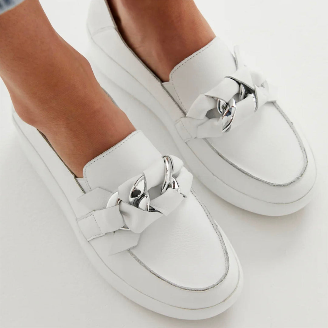 Mafia Loafer - White - AE21 - Pizazz BoutiqueAlfie & Evie