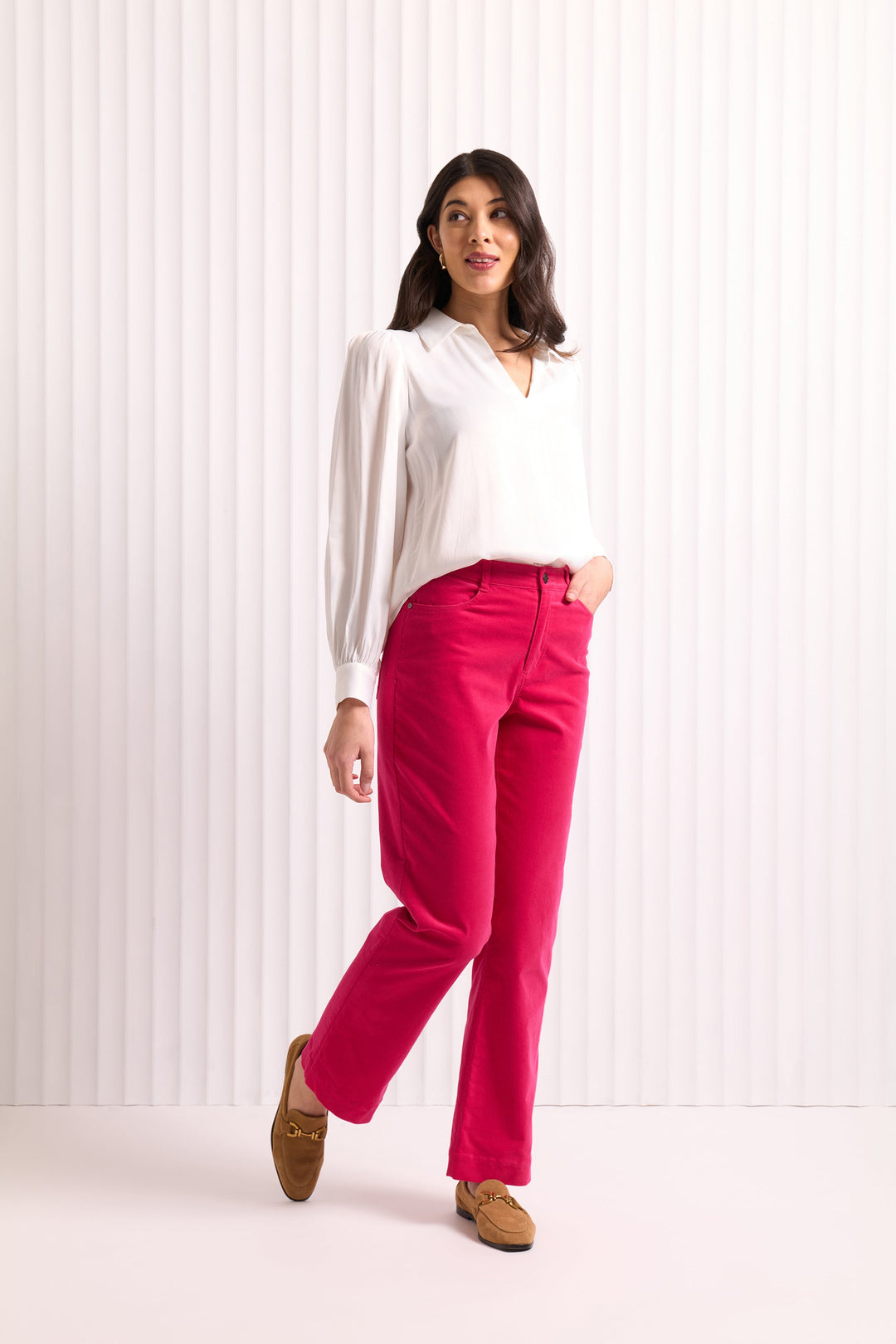 Make A Statement Blouse - Ivory - F27 - Pizazz BoutiqueFoil