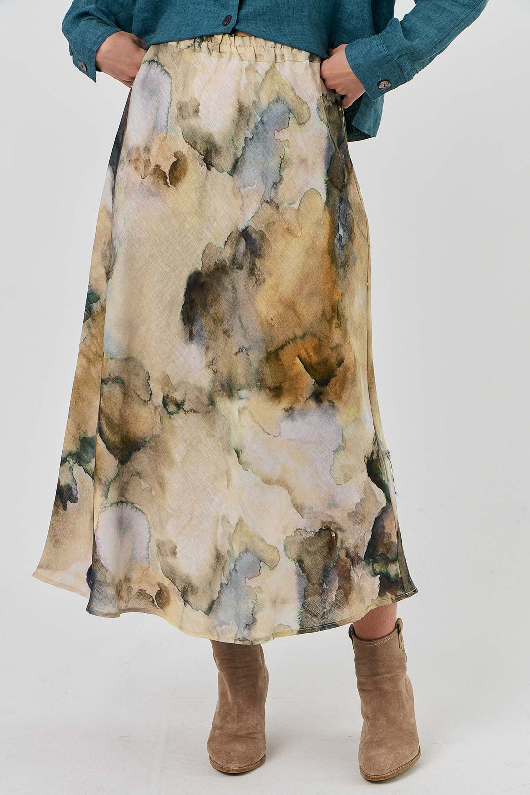Marble Maxi Skirt - OJ4 - Pizazz BoutiqueNaturals By O & J