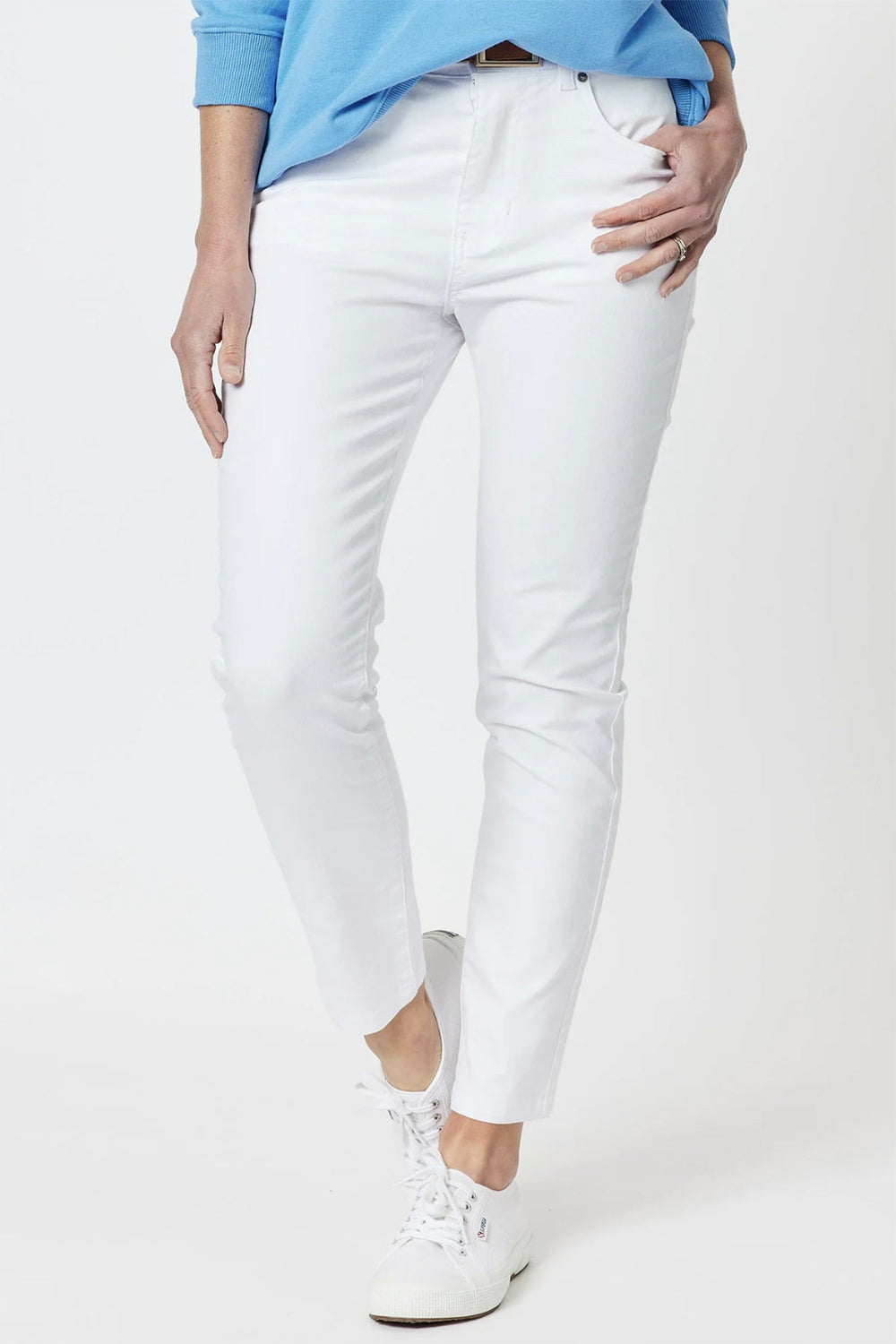 Marvel Denim Jean - White - GS4 - Pizazz BoutiqueGordon smith
