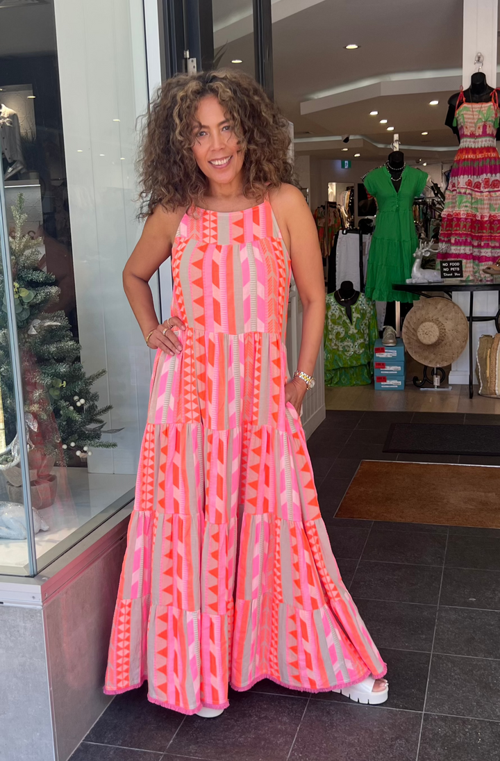 Hermosa Maxi Dress - Pink - RY19