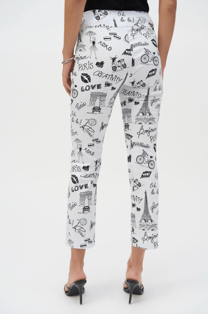 Millennium Print Pant - Vanilla/Black - JR73 - Pizazz BoutiqueJoseph Ribkoff