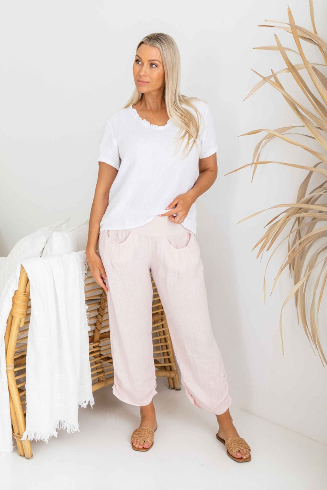 Murano Pant - Blush - IC56 - Pizazz BoutiqueThe Italian Cartel