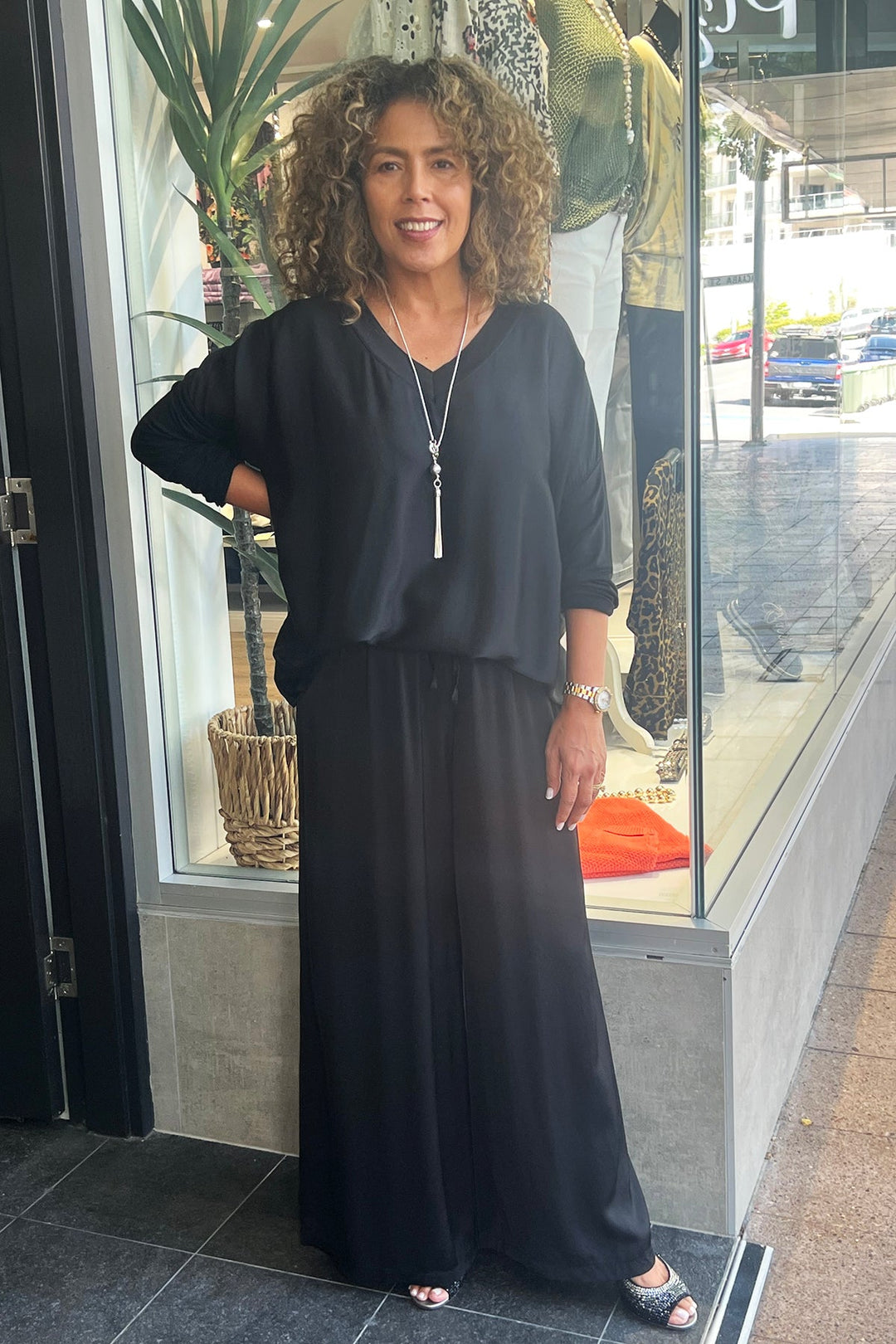 Natasha Pant - Black - CG23 - Pizazz BoutiqueCindy G