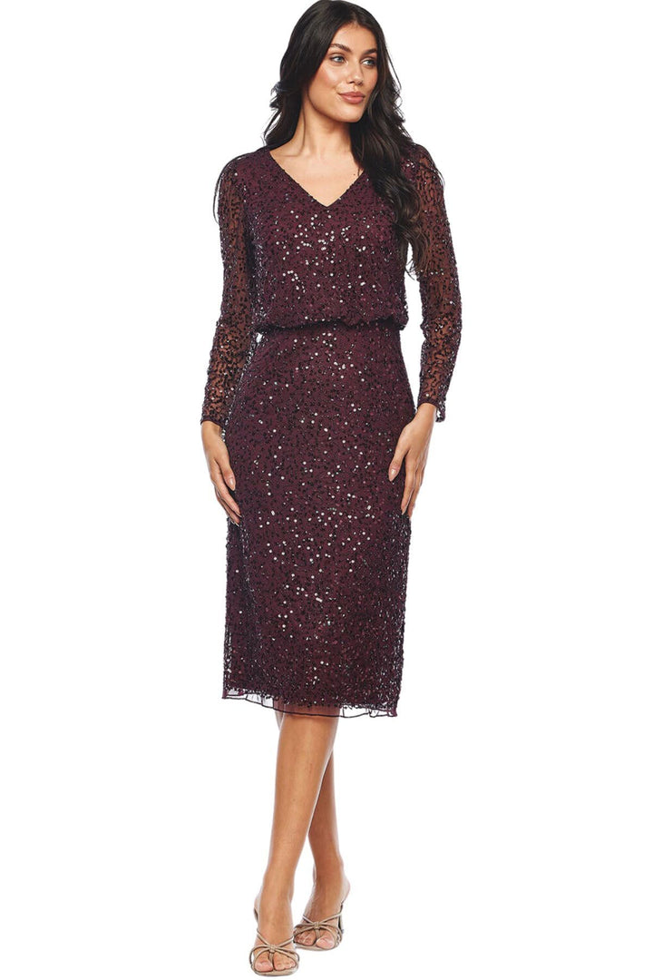 Olympia Sequin Dress - Claret - JH2 - Pizazz BoutiqueJesse Harper