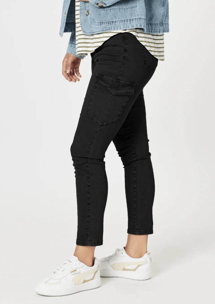 Paige Cargo Pant - Black - TZ1 - Pizazz BoutiqueThreadz