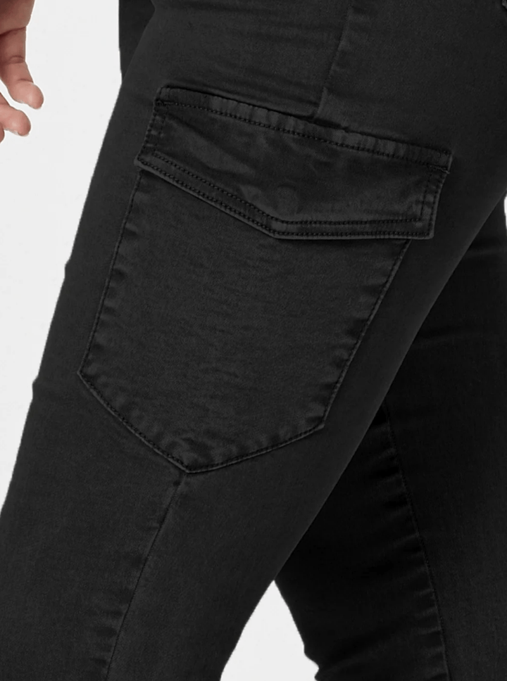 Paige Cargo Pant - Black - TZ1 - Pizazz BoutiqueThreadz