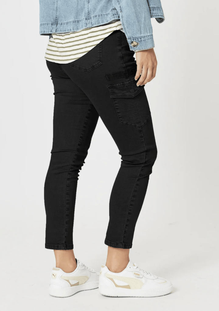 Paige Cargo Pant - Black - TZ1 - Pizazz BoutiqueThreadz