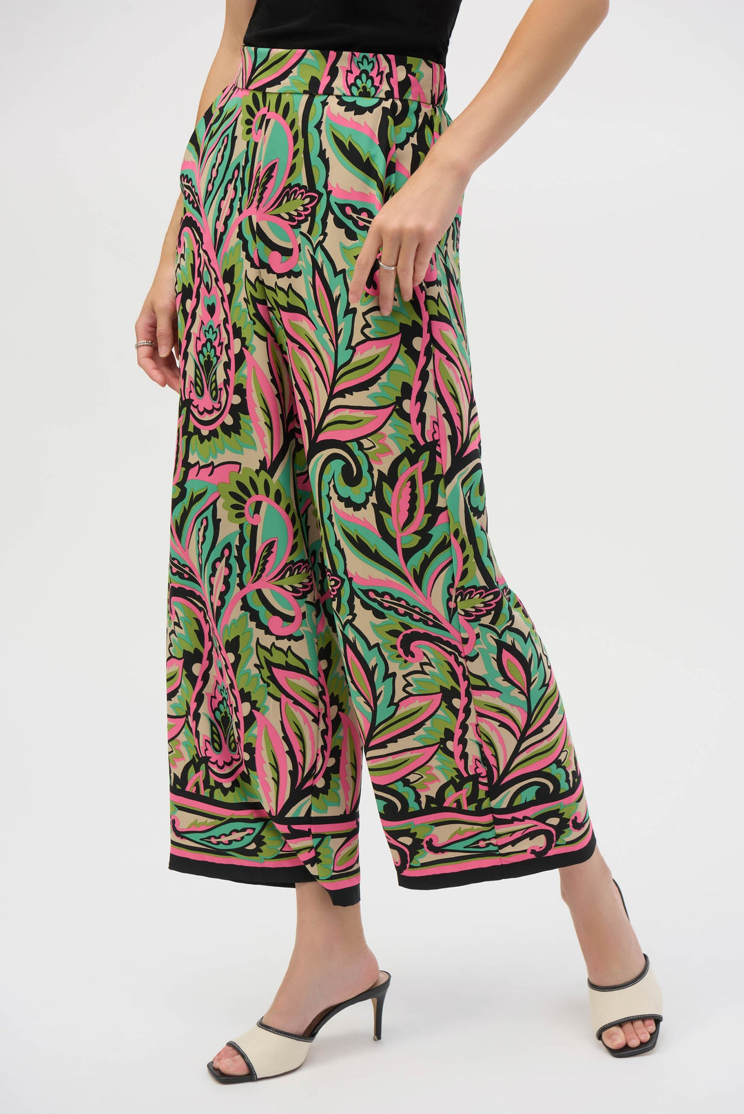Paisley Print Pant - JR13 - Pizazz BoutiqueJoseph Ribkoff