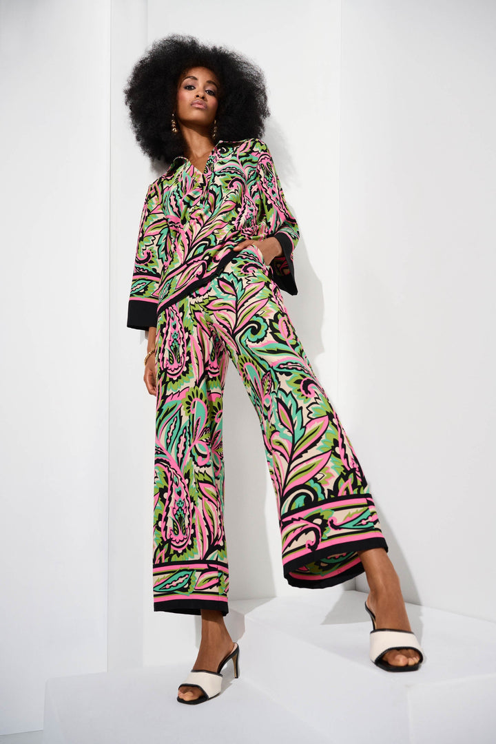 Paisley Print Pant - JR13 - Pizazz BoutiqueJoseph Ribkoff