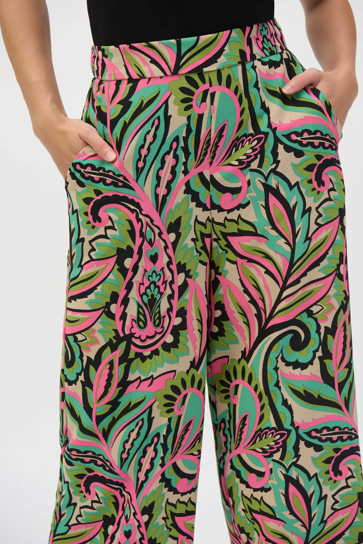 Paisley Print Pant - JR13 - Pizazz BoutiqueJoseph Ribkoff