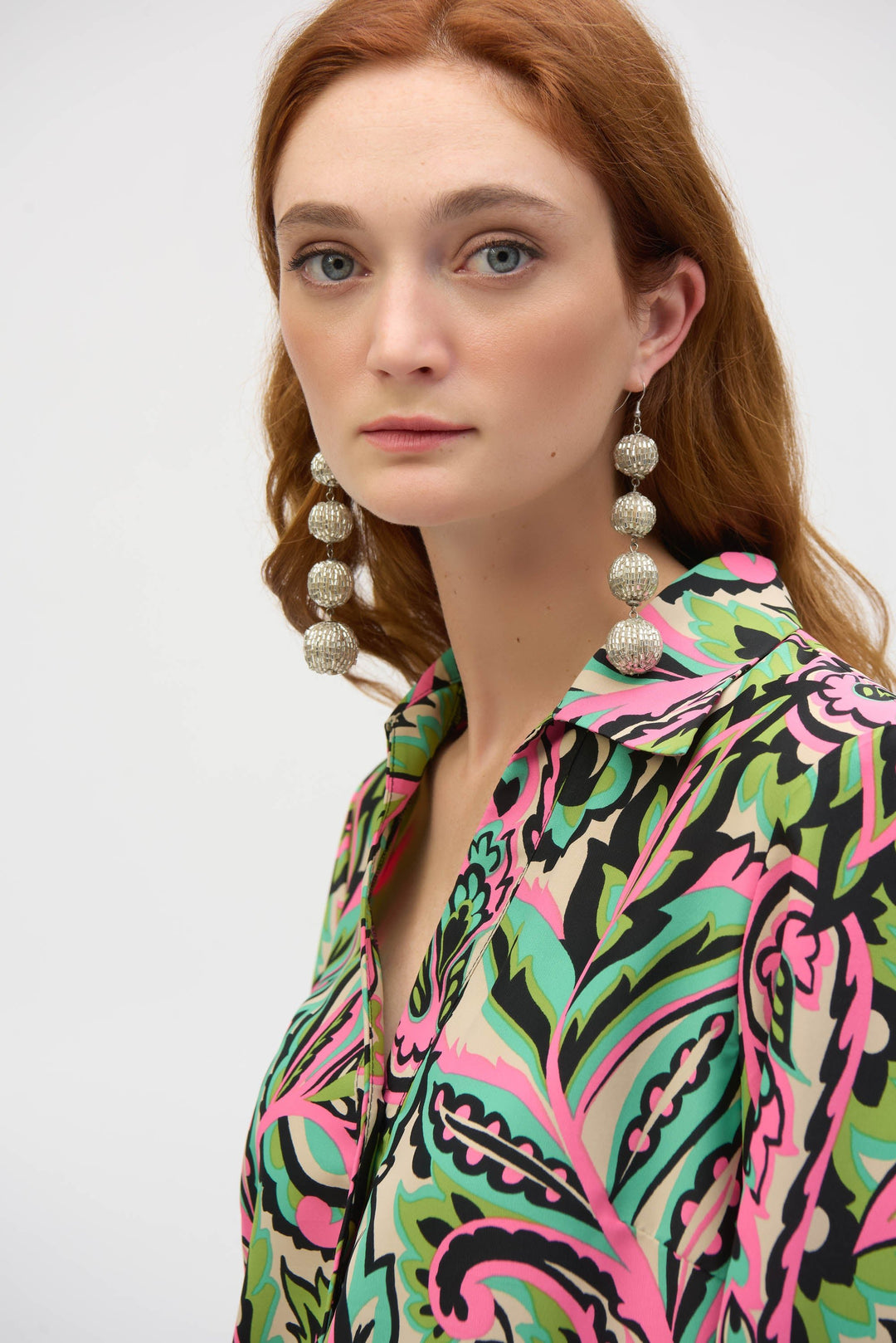 Paisley Print Top - JR13 - Pizazz BoutiqueJoseph Ribkoff