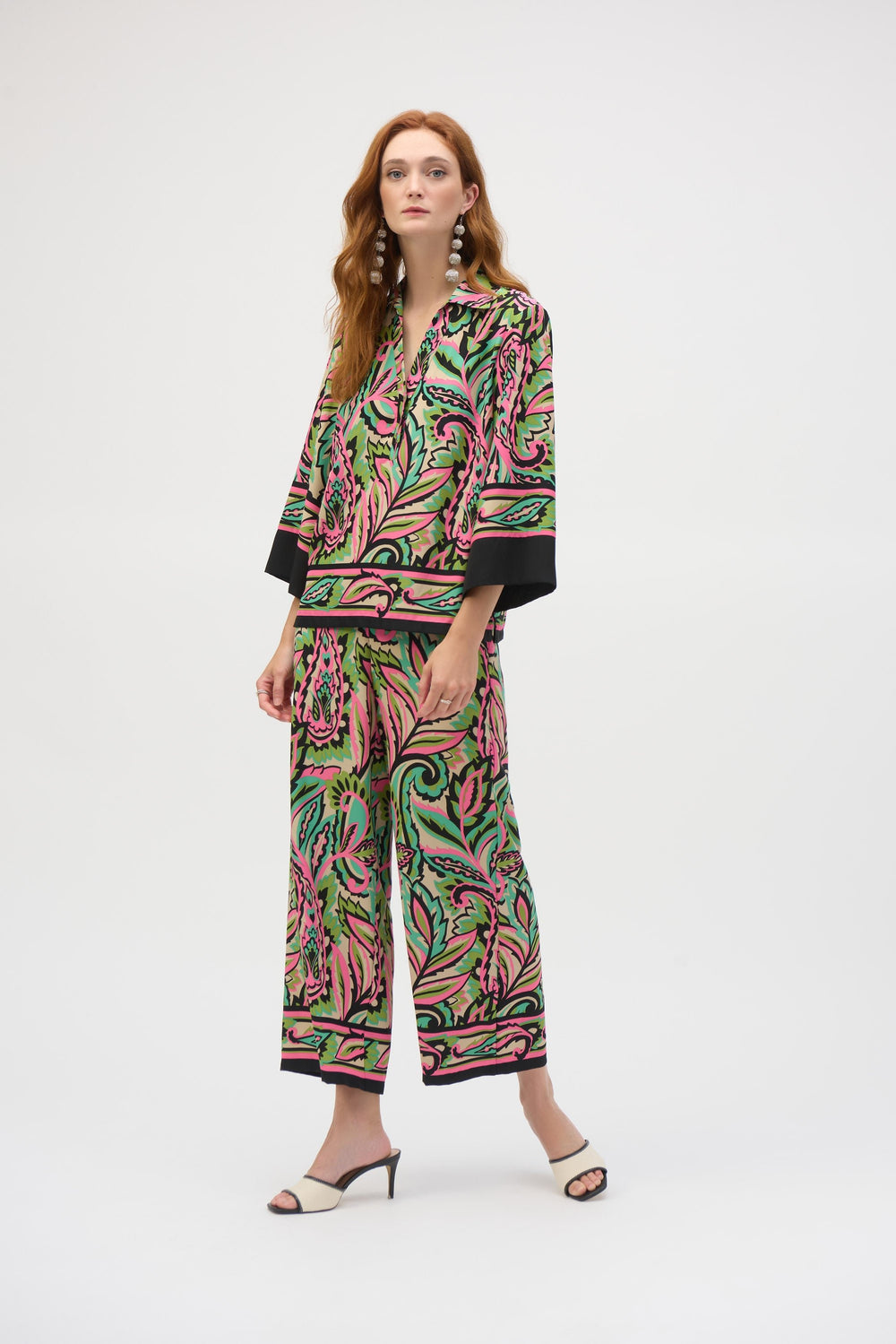 Paisley Print Top - JR13 - Pizazz BoutiqueJoseph Ribkoff