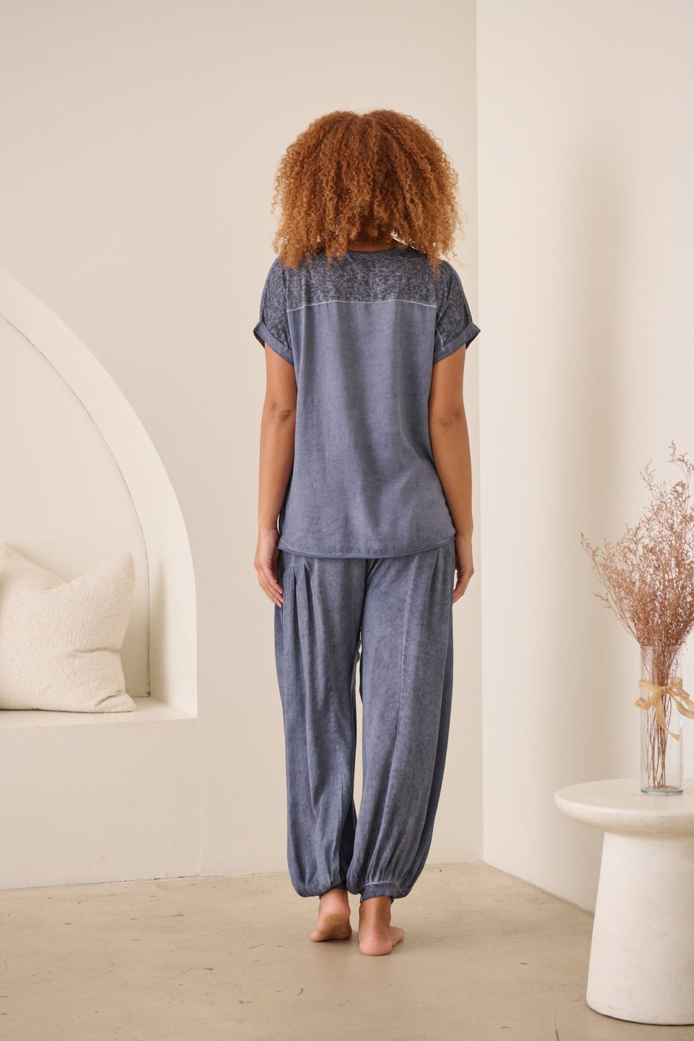 Panelled Top - Denim - CJ13 - Pizazz BoutiqueCaju