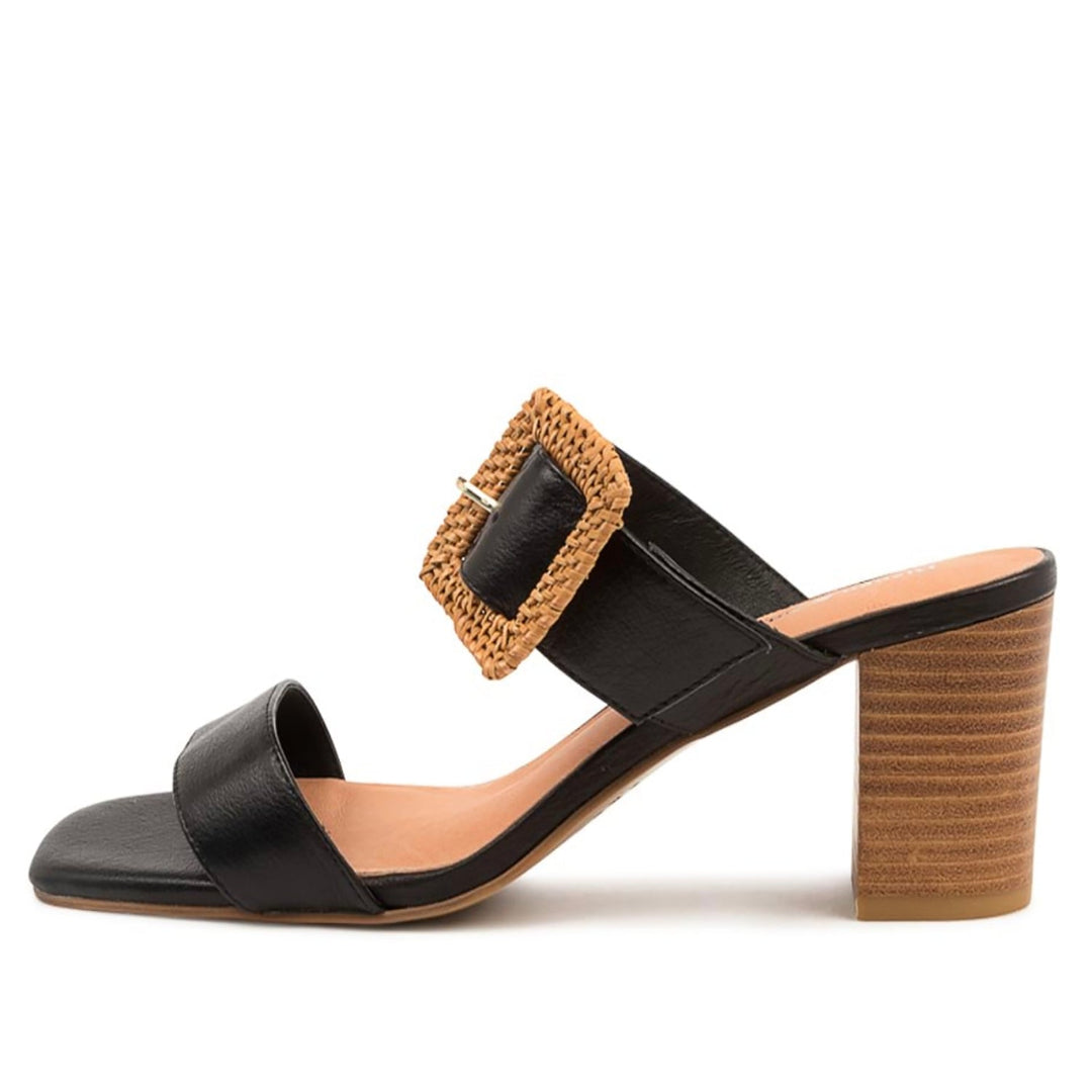 Perrin Black Natural Heel - DJ43 - Pizazz BoutiqueDjango & Juliette