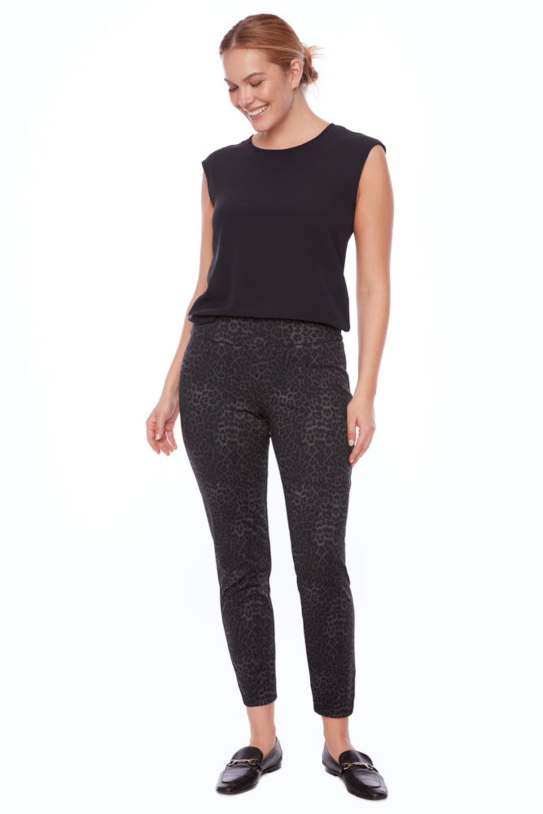 Petal Slit Ponte Pant - Amur - UP5 - Pizazz BoutiqueUp!