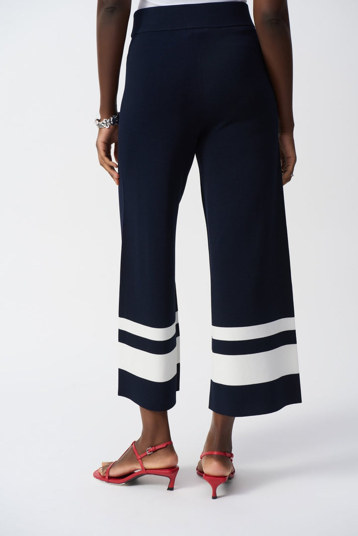Placement Striped Culotte - Navy - JR62 - Pizazz BoutiqueJoseph Ribkoff