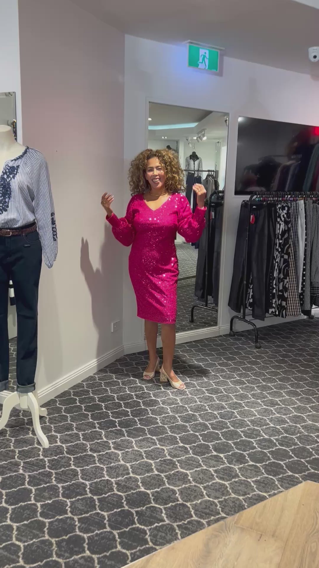 Valkyrie Dress - Fuchsia - FL93