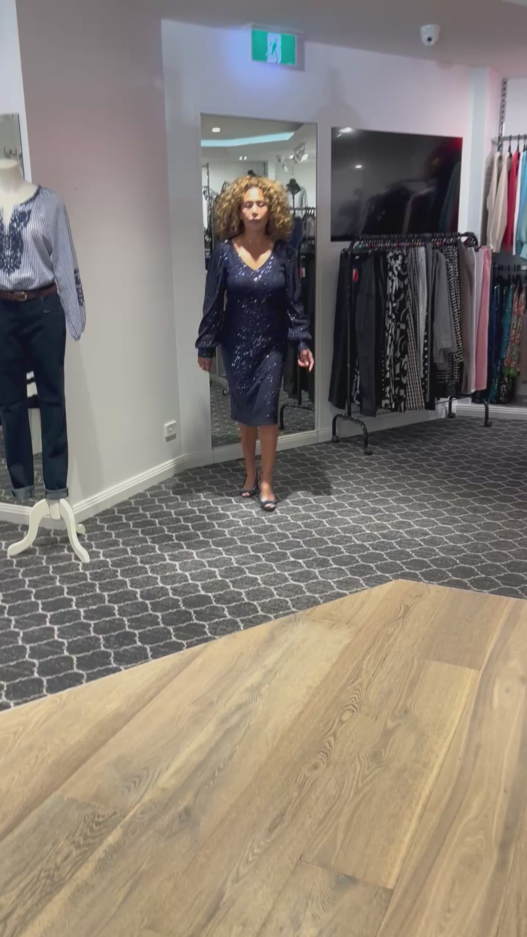 Valkyrie Dress - Navy - FL93