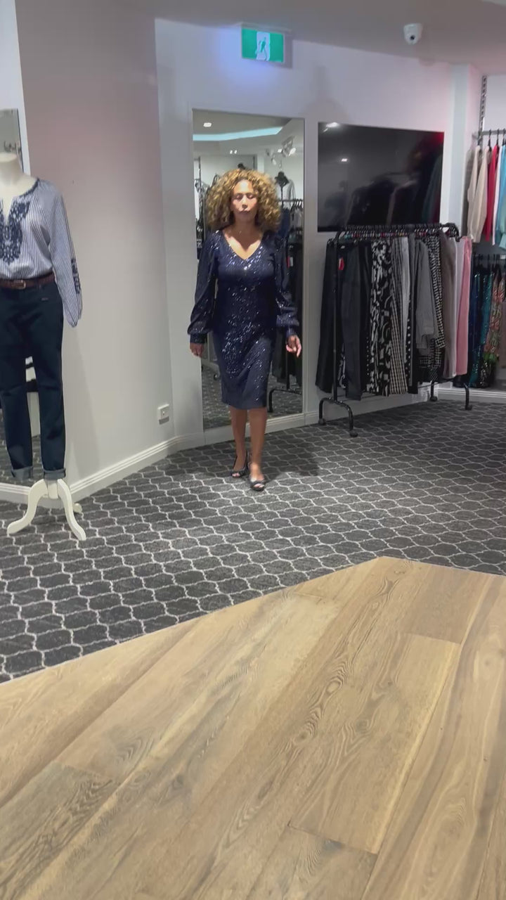 Valkyrie Dress - Navy - FL93