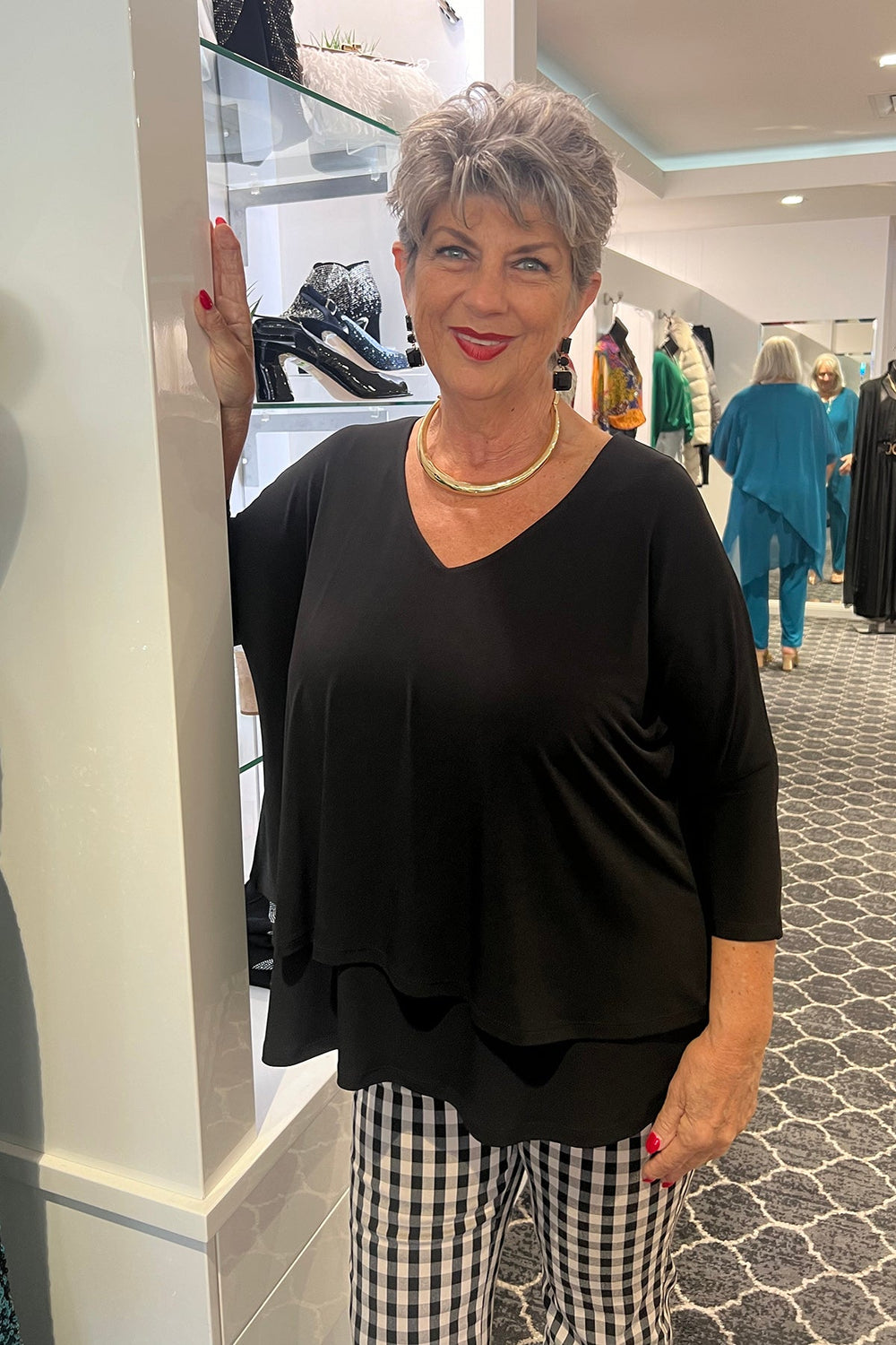 Quad Layer Tunic - Black - PH22 - Pizazz BoutiquePhilosophy