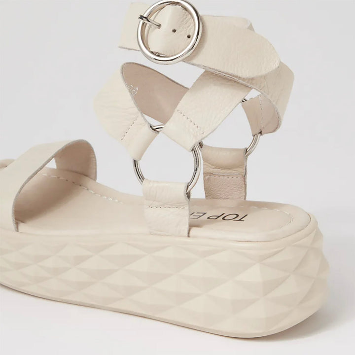 Rezso Sandal - Milk Leather - TE11 - Pizazz BoutiqueTop End Shoes