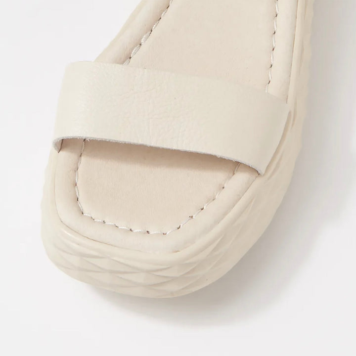 Rezso Sandal - Milk Leather - TE11 - Pizazz BoutiqueTop End Shoes