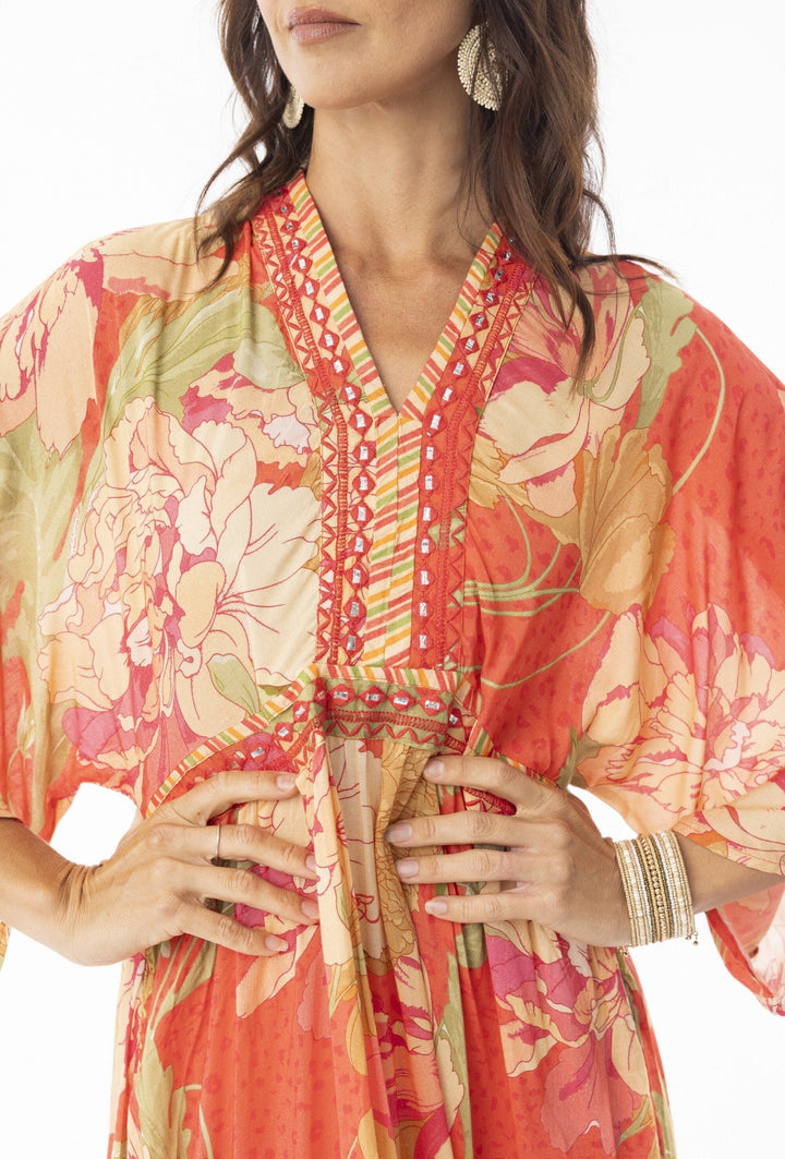 Rosa Midi Dress - Print - EP18 - Pizazz BoutiqueEscape by OQ