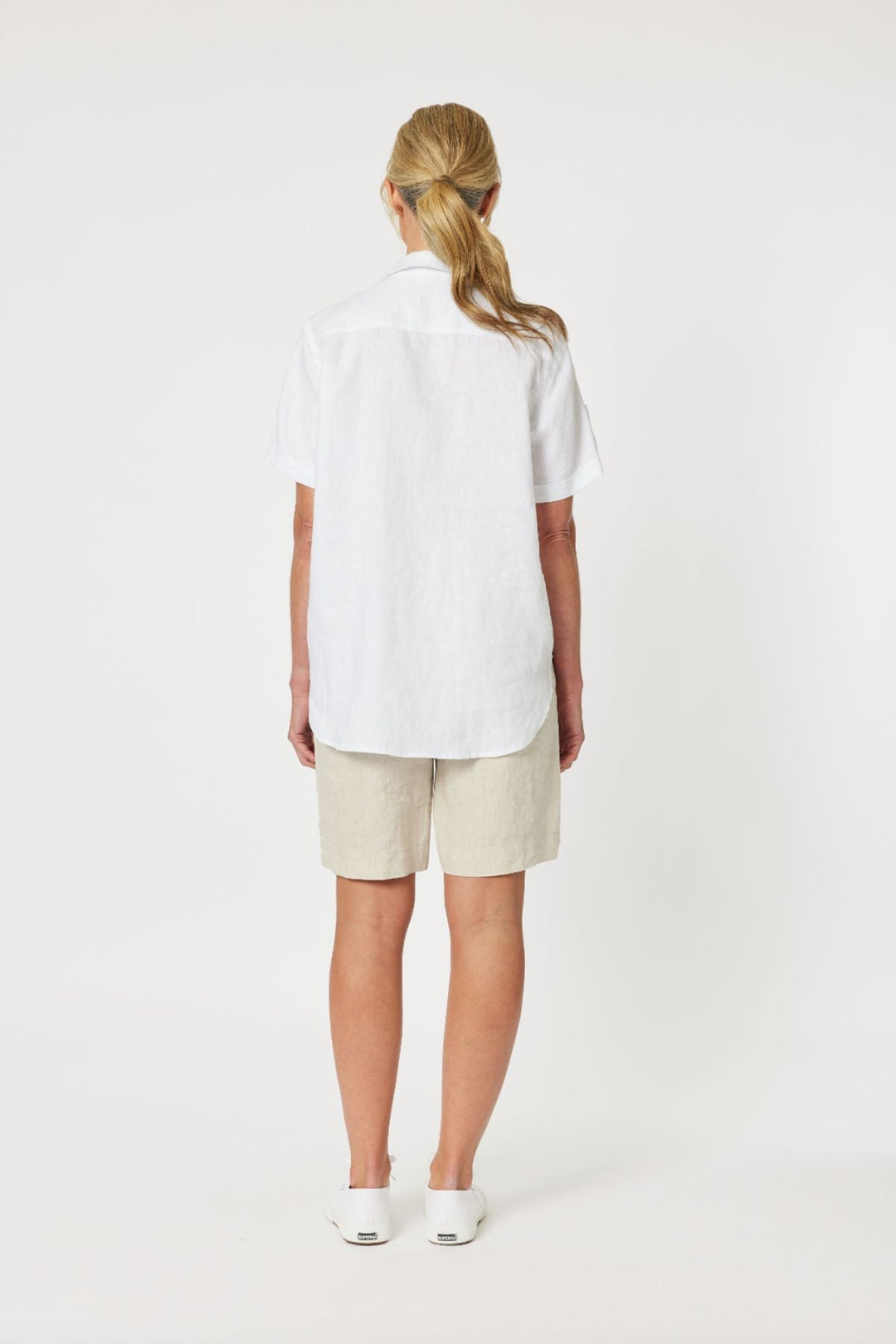 Safari Linen Shirt - White - GS16 - Pizazz BoutiqueGordon smith